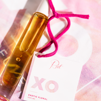 XO Perfume + Hair Oil wrapped in reusable Cloth Wrap • Nontoxic + Alcohol Free