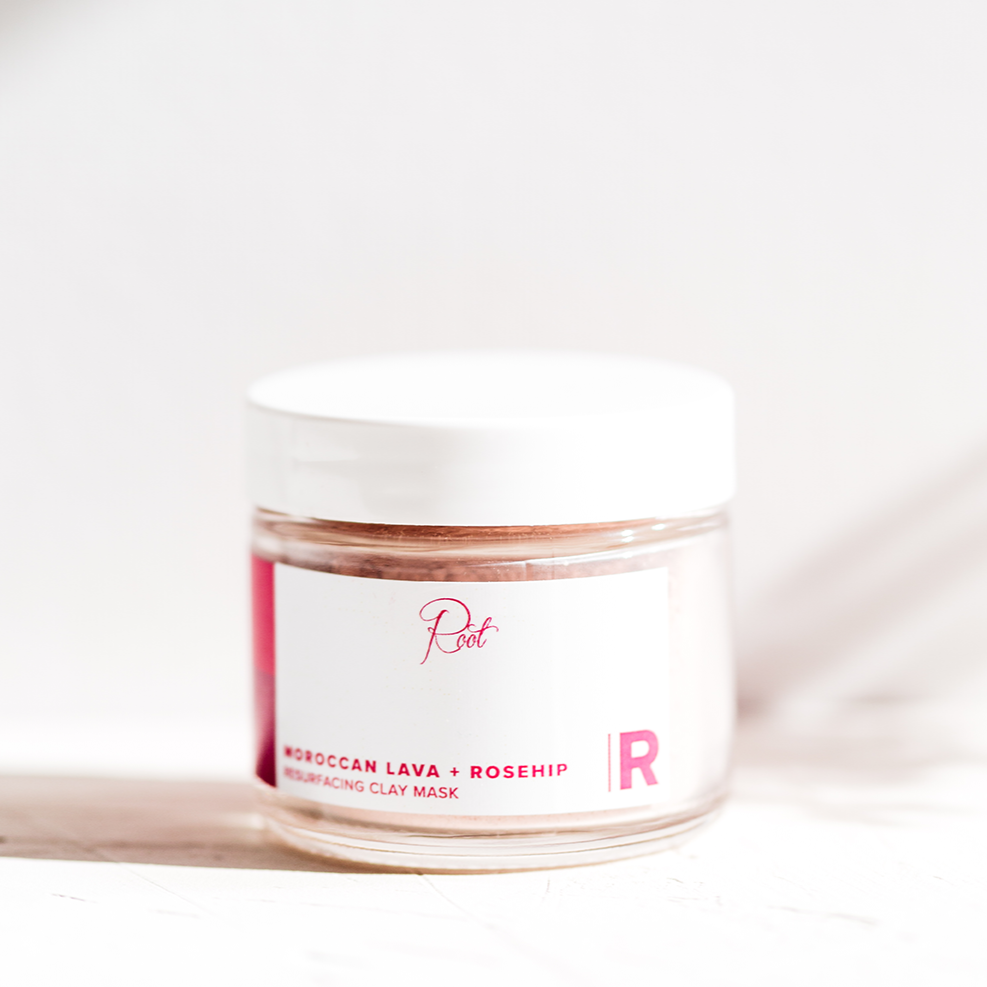 Moroccan Lava + Rosehip Resurfacing Clay Mask – Root