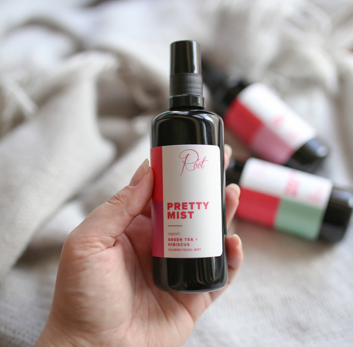Pretty Mist Rose Otto + Helichrysum Organic Facial Mist – Root