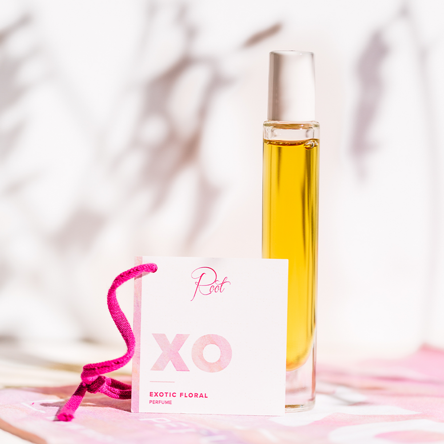 Xo2 Fragrance XO Perfume + Hair Oil wrapped in reusable Cloth Wrap • Nontoxic + Alco ...