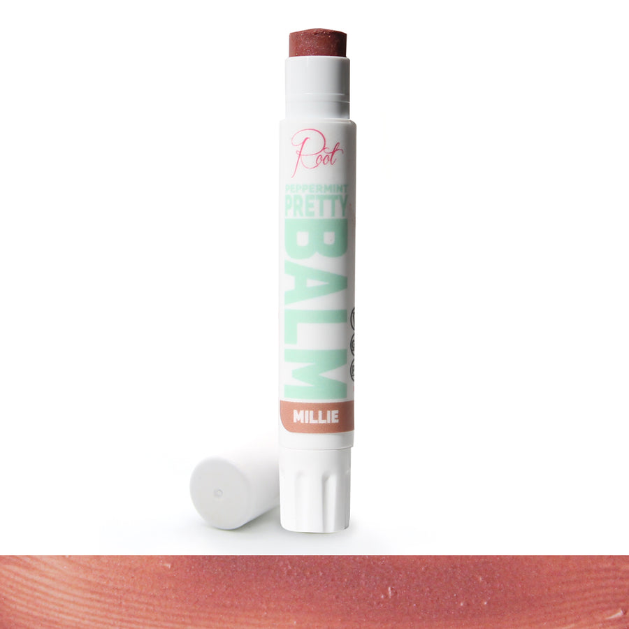 Millie Peppermint Pretty Balm • 100% Natural • Vegan • Tinted Lip Balm